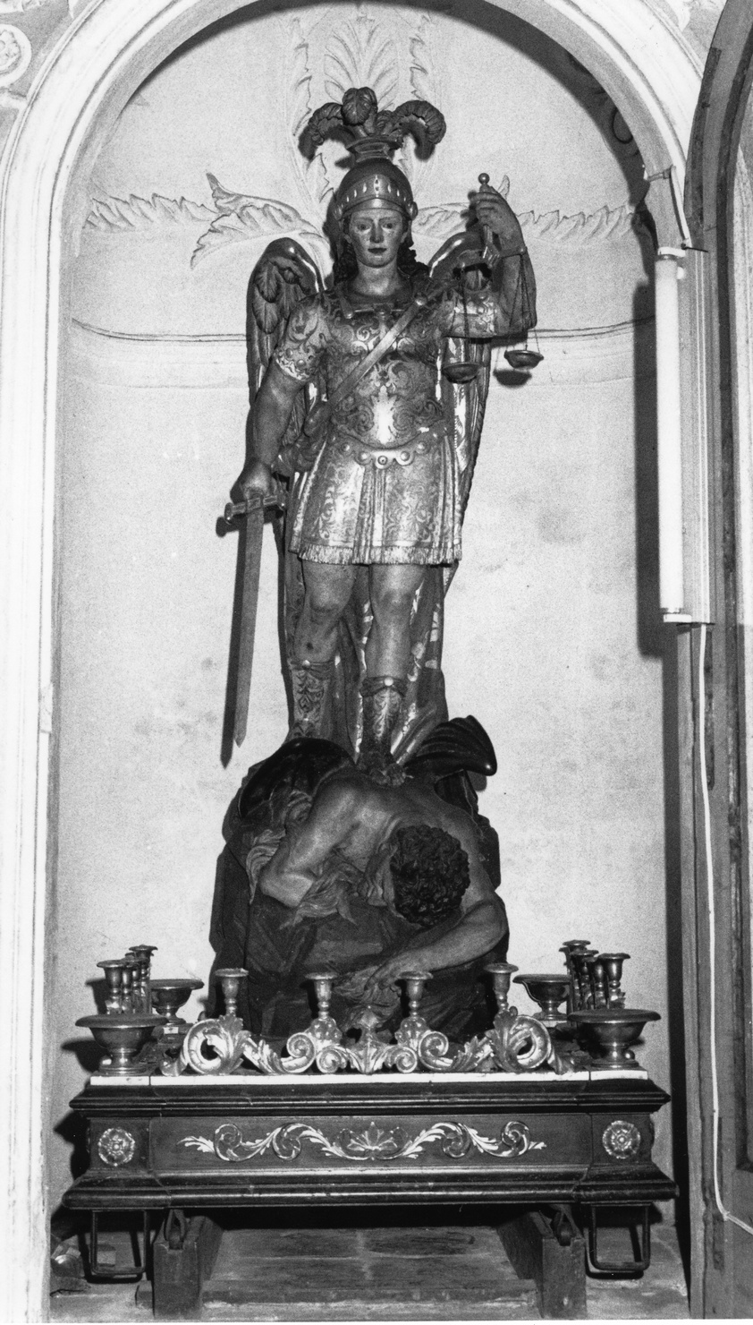 San Michele Arcangelo (statua processionale, opera isolata) di Olivari Vincenzo (fine sec. XIX)