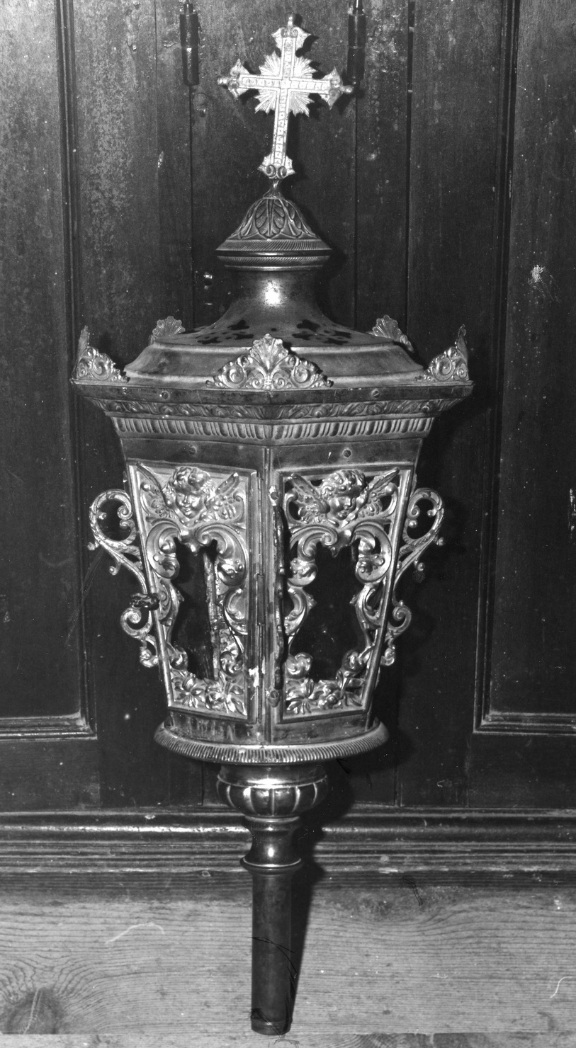 lanterna processionale, serie - bottega ligure (sec. XIX)