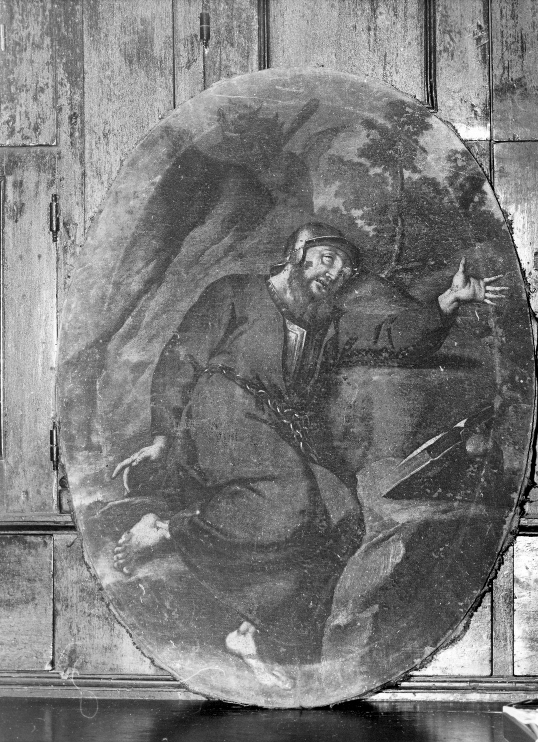 Santo (dipinto, opera isolata) - ambito ligure (sec. XVIII)