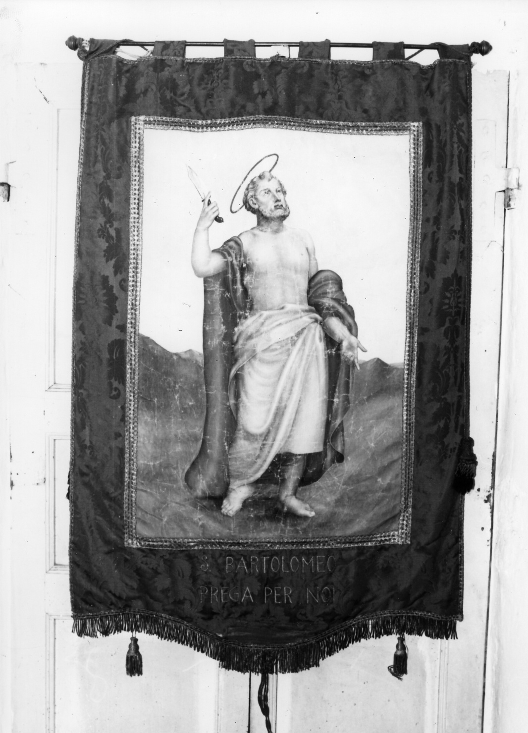 San Bartolomeo (stendardo processionale, opera isolata) - ambito ligure (prima metà sec. XX)
