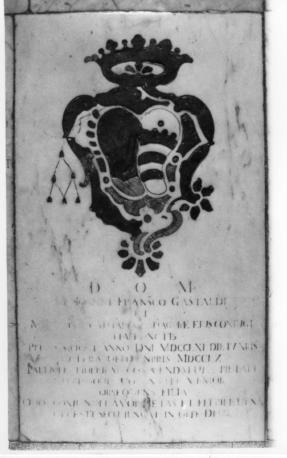 lapide tombale - produzione ligure (terzo quarto sec. XVIII)