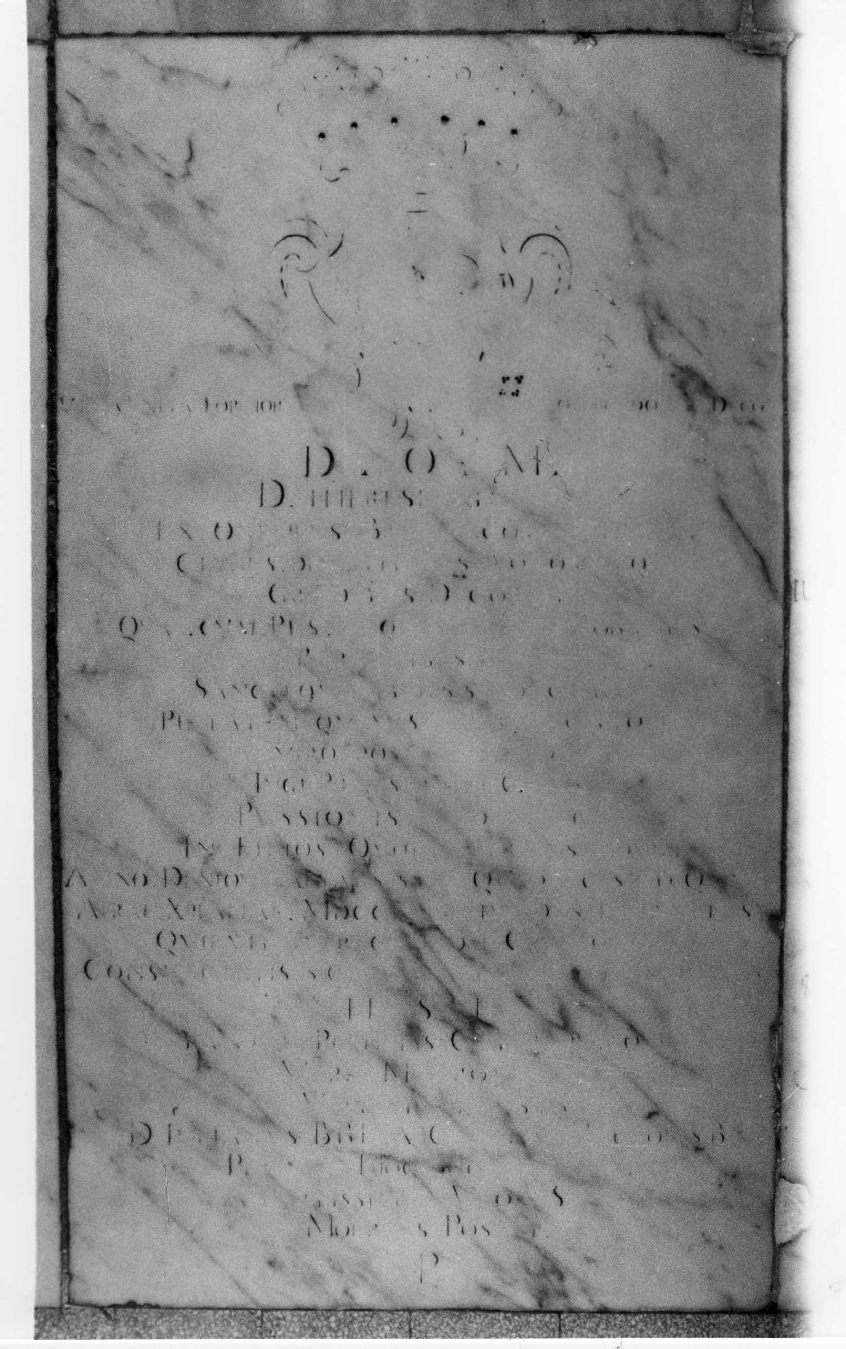 lapide tombale - produzione ligure (metà sec. XVIII)