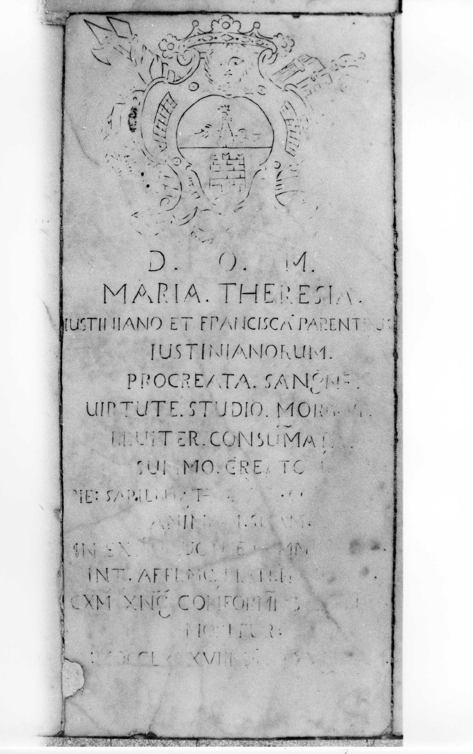 lapide tombale - produzione ligure (ultimo quarto sec. XVIII)