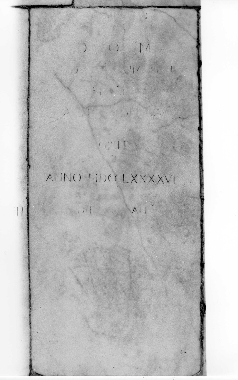 lapide tombale - produzione ligure (fine sec. XVIII)