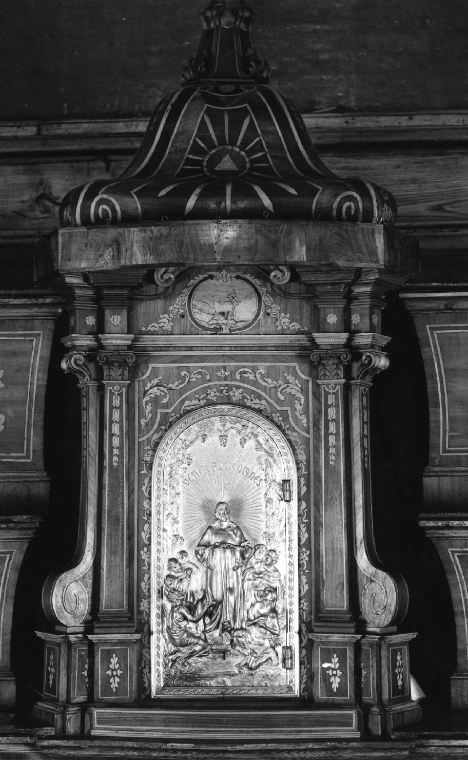 Cristo attorniato dai poveri (sportello di tabernacolo) - ambito ligure (sec. XIX)