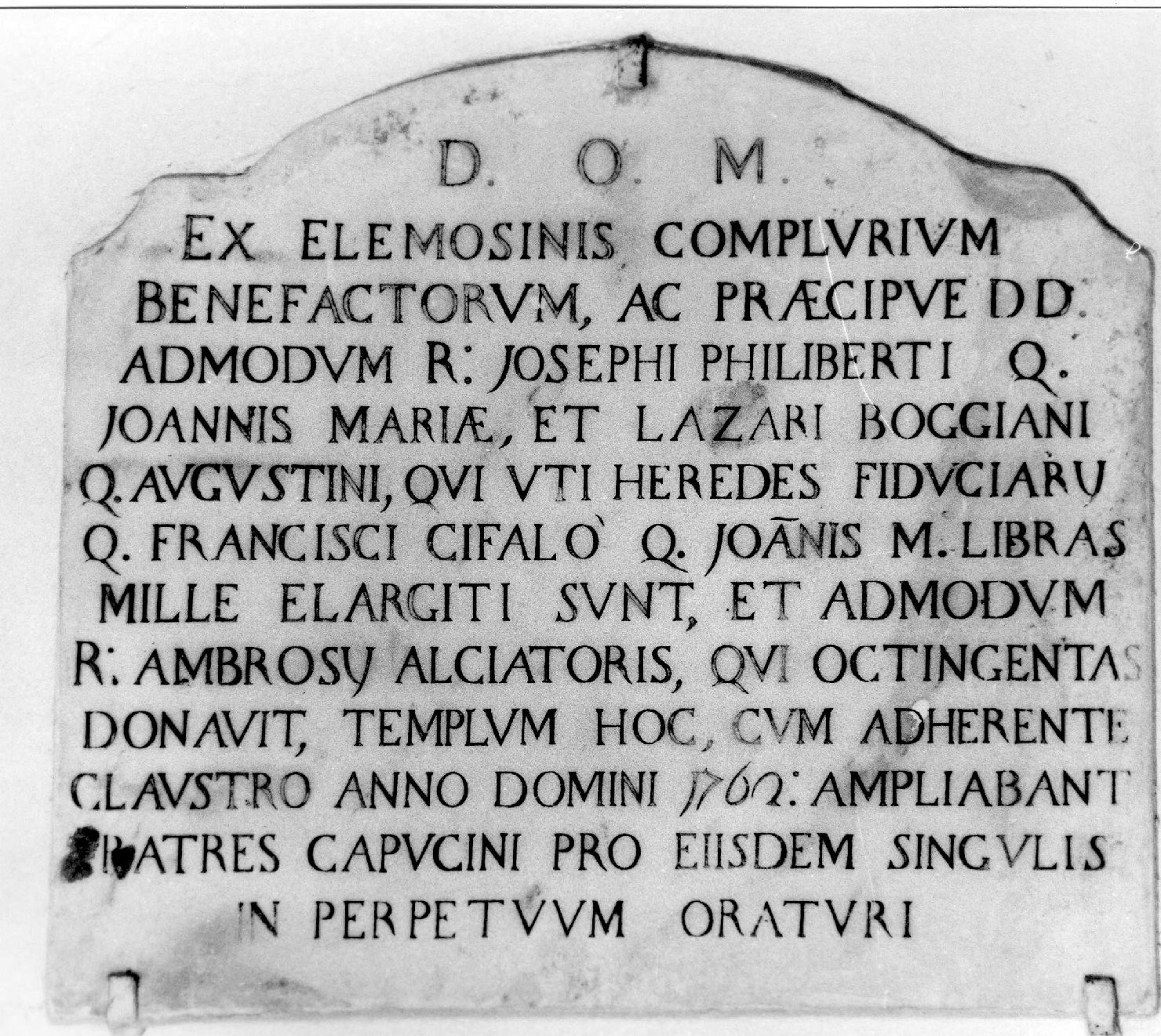 lapide commemorativa - bottega ligure (sec. XVIII)