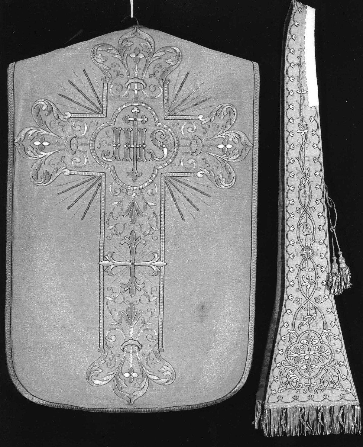 paramento liturgico - ambito ligure (seconda metà sec. XIX)