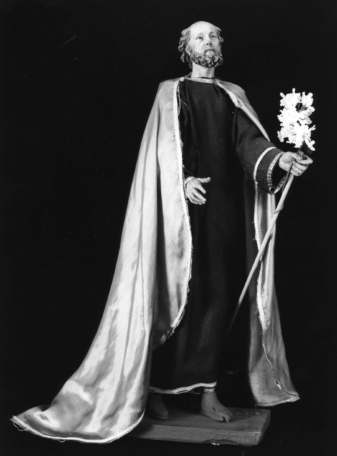 San Giuseppe (statuetta di presepio, elemento d'insieme) - produzione ligure (primo quarto sec. XIX)