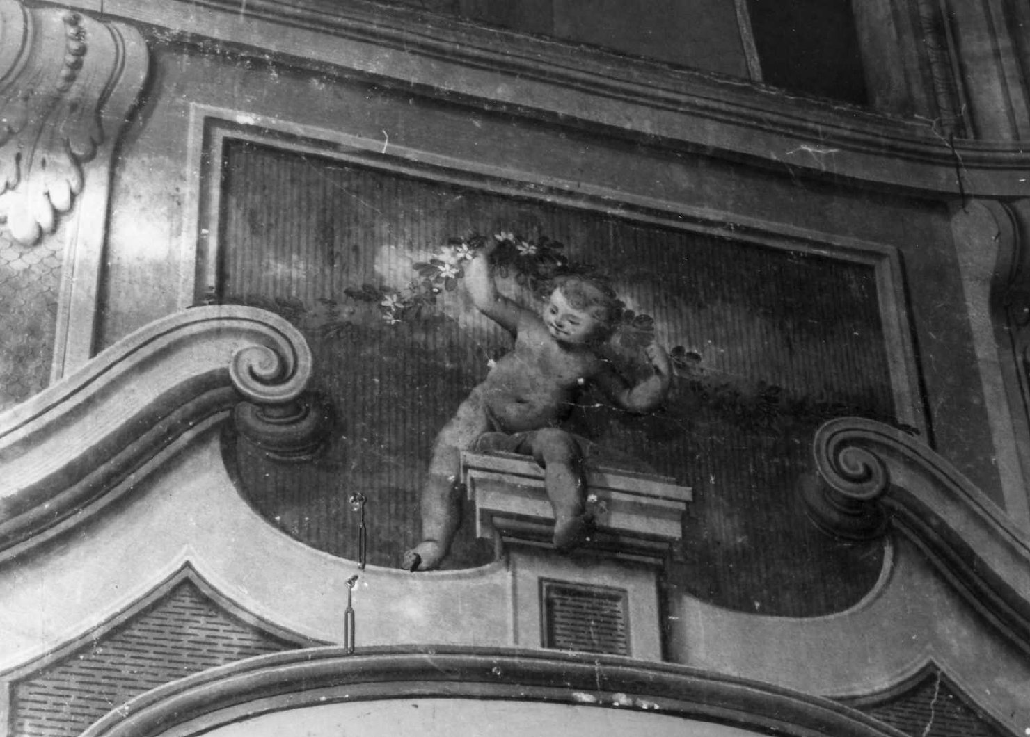 PUTTO (dipinto, elemento d'insieme) - ambito ligure (inizio sec. XVII)