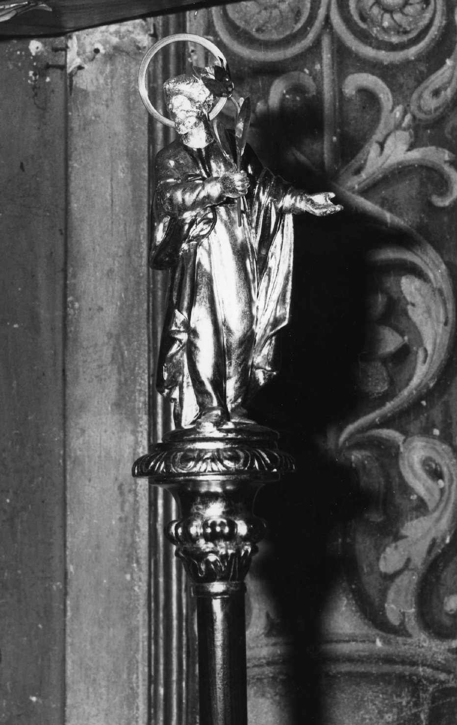 San Giuseppe (mazza processionale, opera isolata) - ambito ligure (seconda metà sec. XVII)