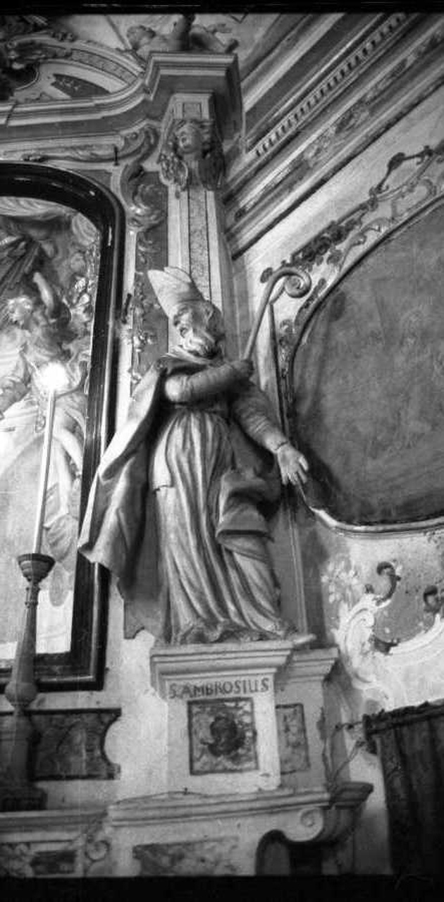 Sant'Ambrogio (statua, ciclo) - ambito ligure (primo quarto sec. XVIII)