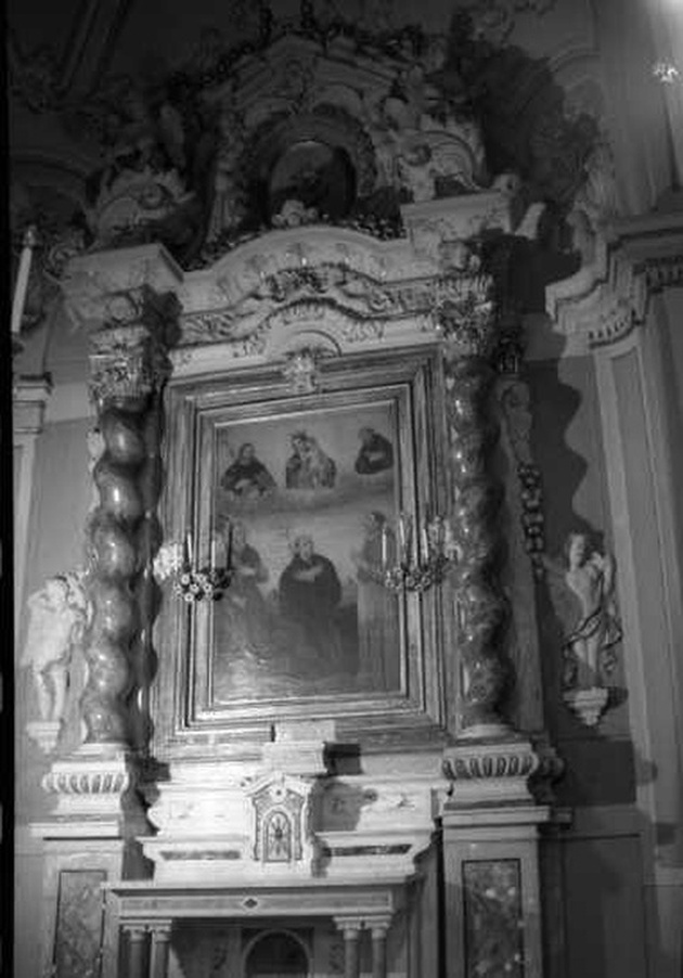 mostra d'altare, insieme - ambito ligure-lombardo (seconda metà sec. XVII)