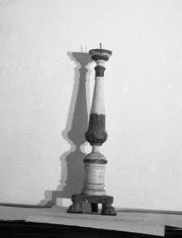 candeliere, serie - bottega ligure (prima metà sec. XIX)