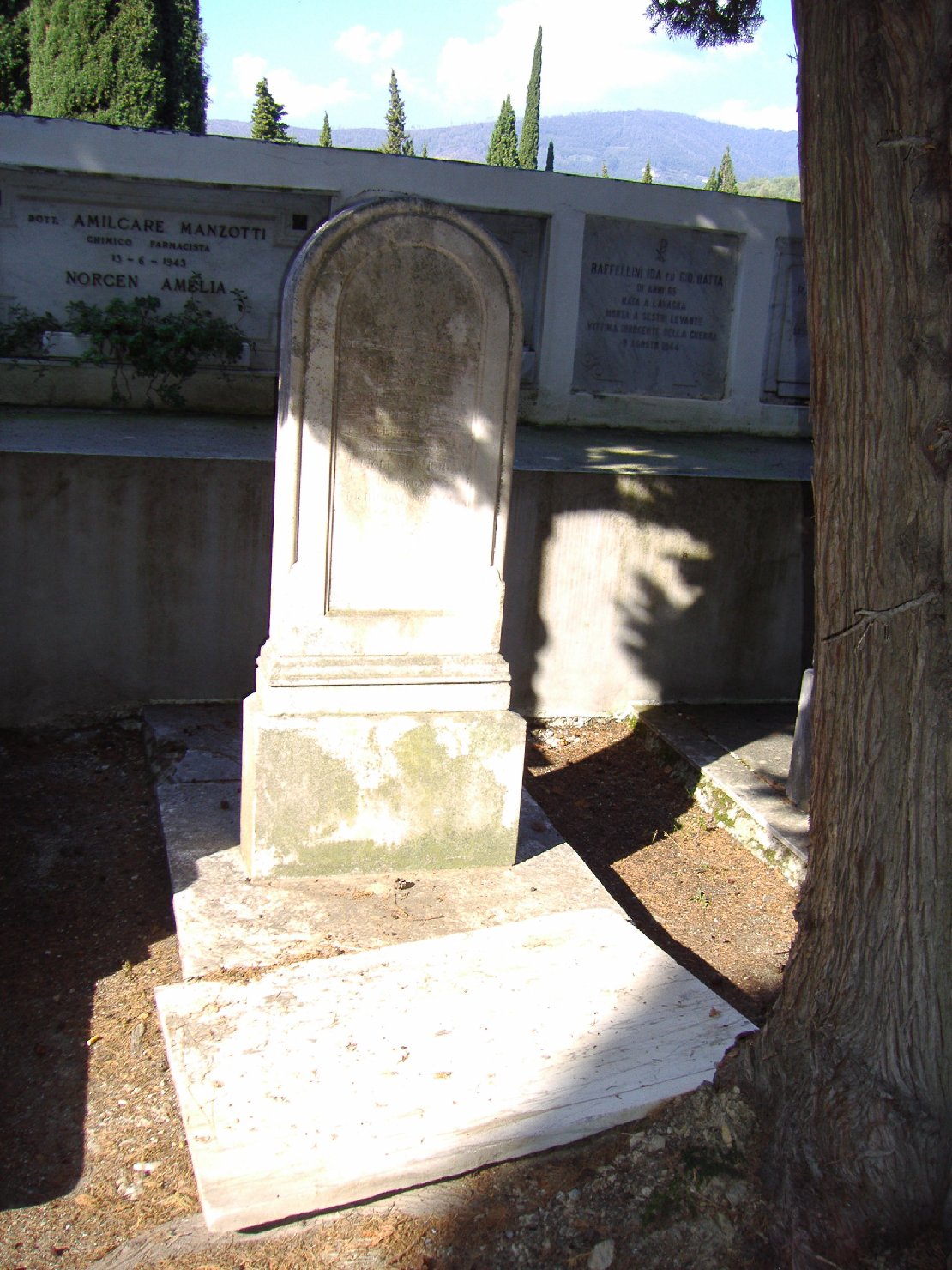 monumento funebre - a cippo, opera isolata - bottega ligure (sec. XIX)