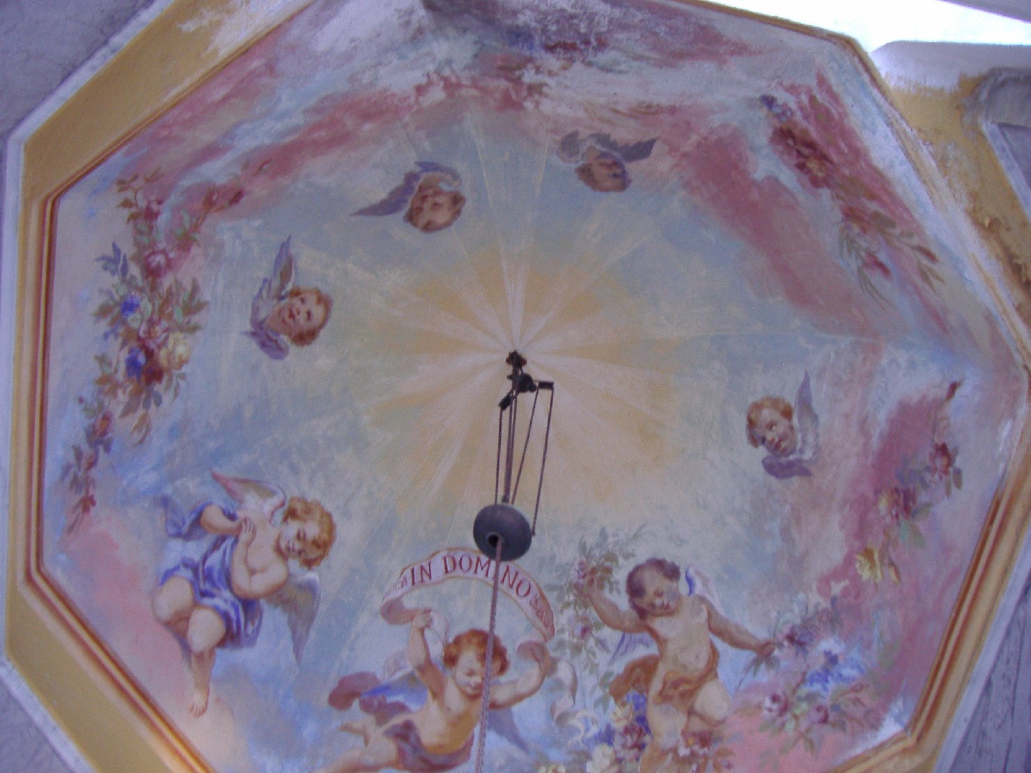 gloria di angeli (dipinto, elemento d'insieme) - bottega ligure (sec. XX)