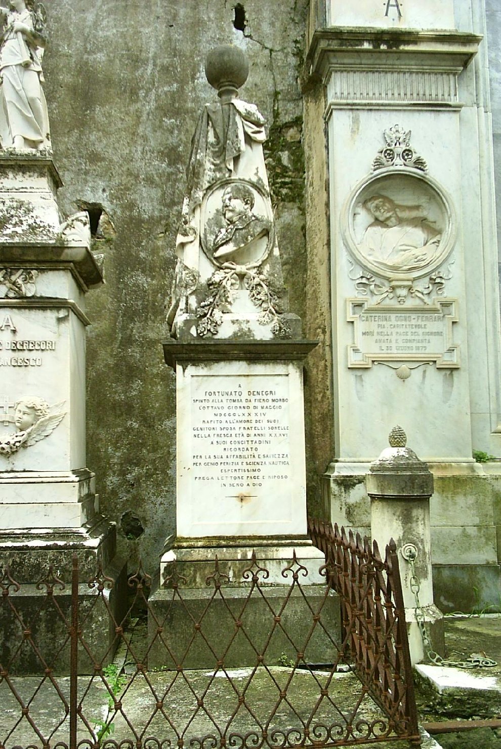 monumento funebre - a obelisco, opera isolata - ambito ligure (fine sec. XIX)