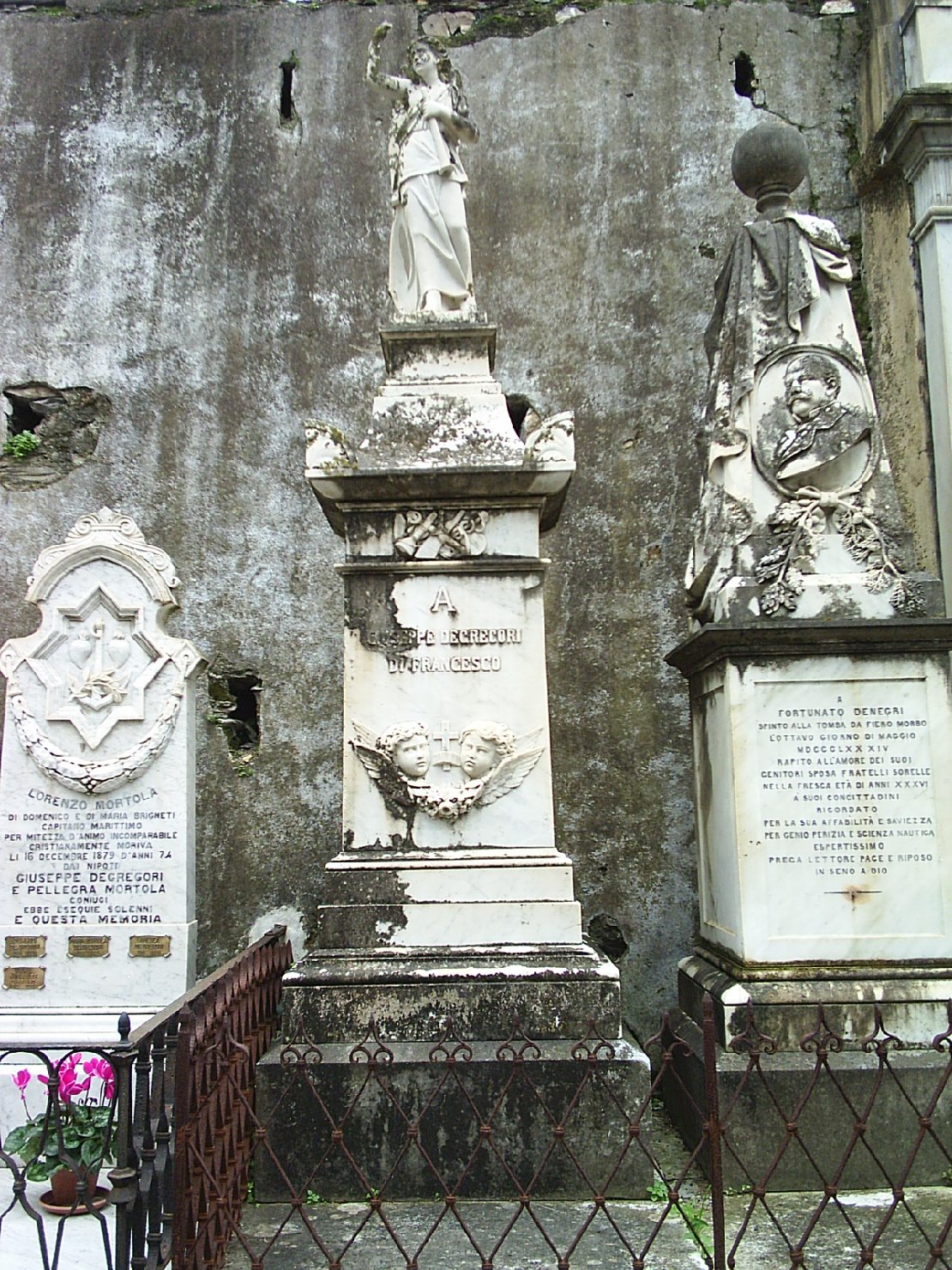 monumento funebre - a cippo, opera isolata - ambito ligure (fine sec. XIX)