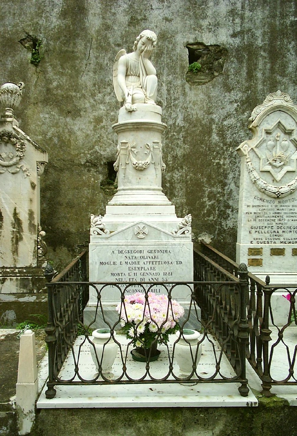 monumento funebre - a cippo, opera isolata - ambito ligure (fine sec. XIX)