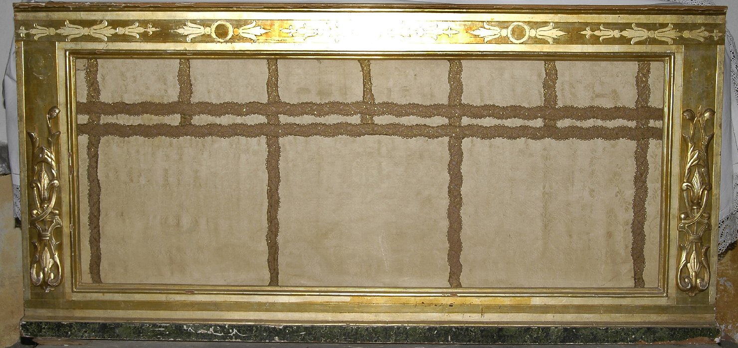 cornice per paliotto, elemento d'insieme - ambito ligure-piemontese (seconda metà sec. XIX)