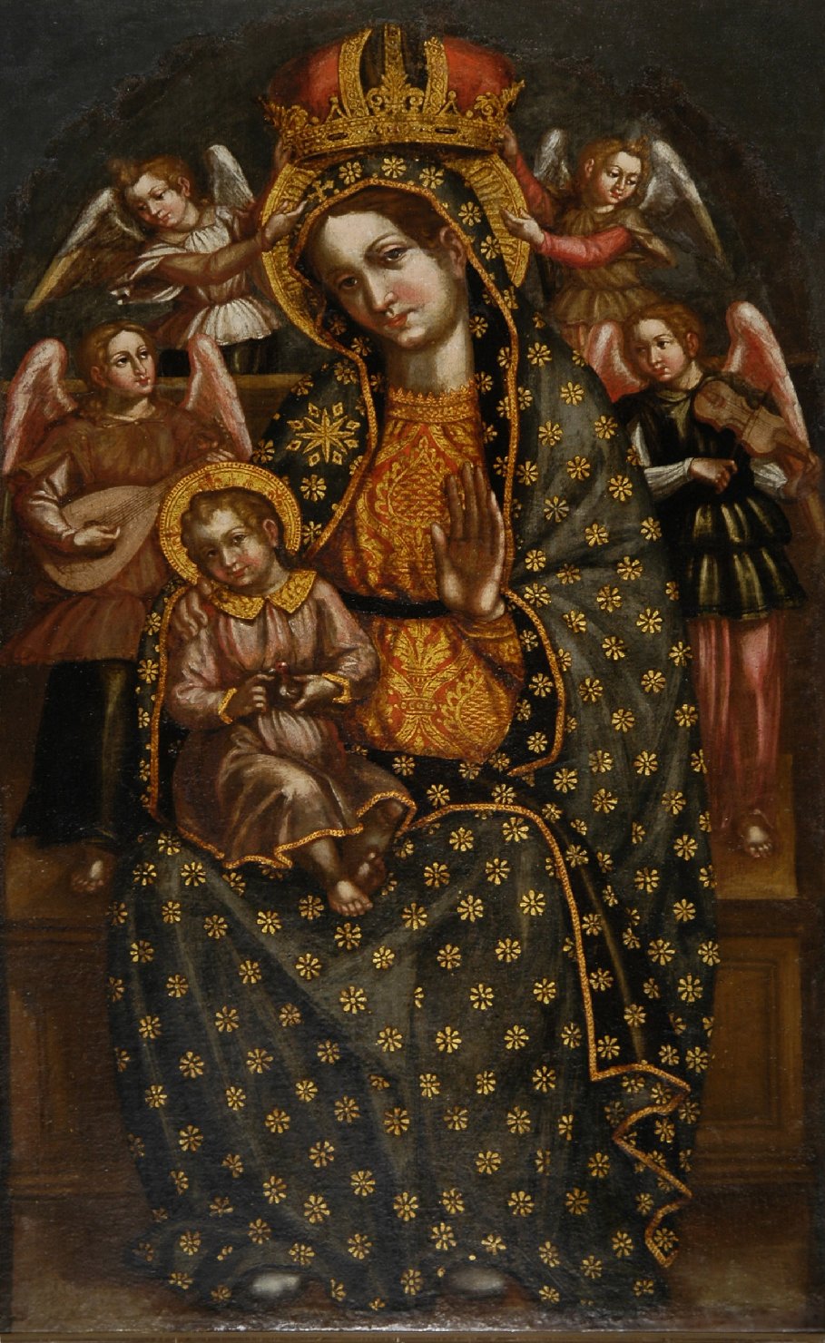 Madonna delle rocche (dipinto, opera isolata) - ambito ligure (sec. XVIII)