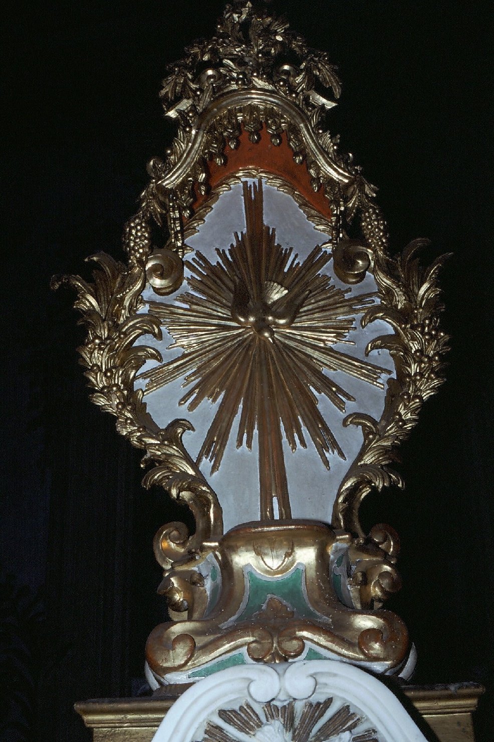 tronetto per esposizione eucaristica, opera isolata - bottega ligure (metà sec. XVIII)