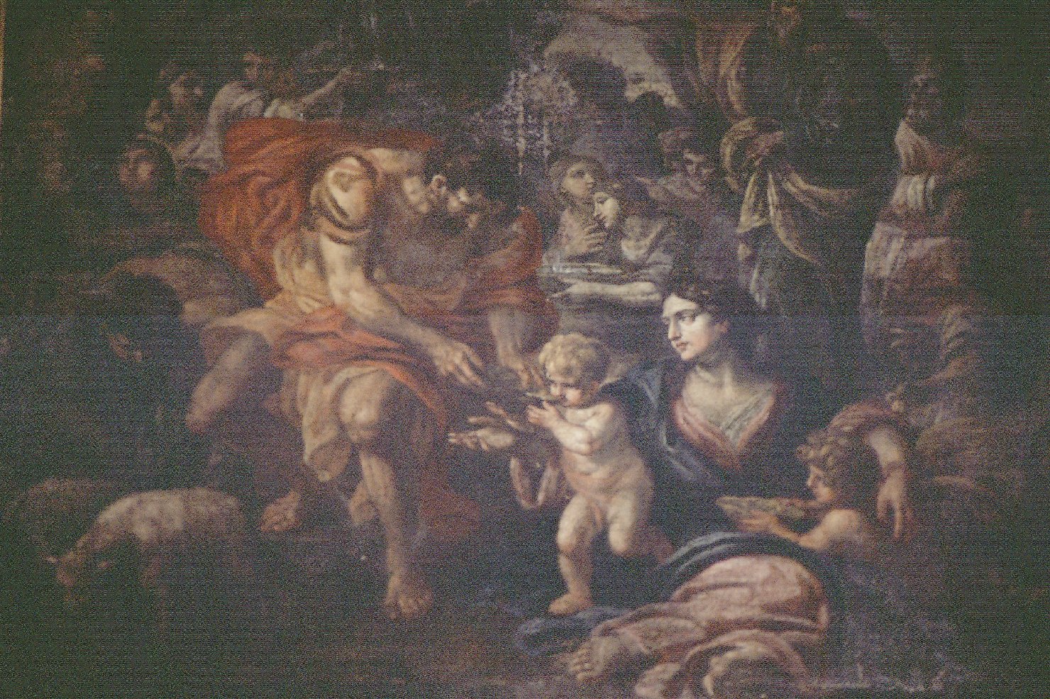 miracolo della manna (dipinto, opera isolata) - ambito ligure (seconda metà sec. XVIII)