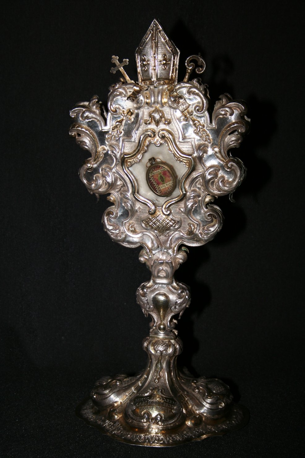 reliquiario, elemento d'insieme - ambito ligure (sec. XVIII)