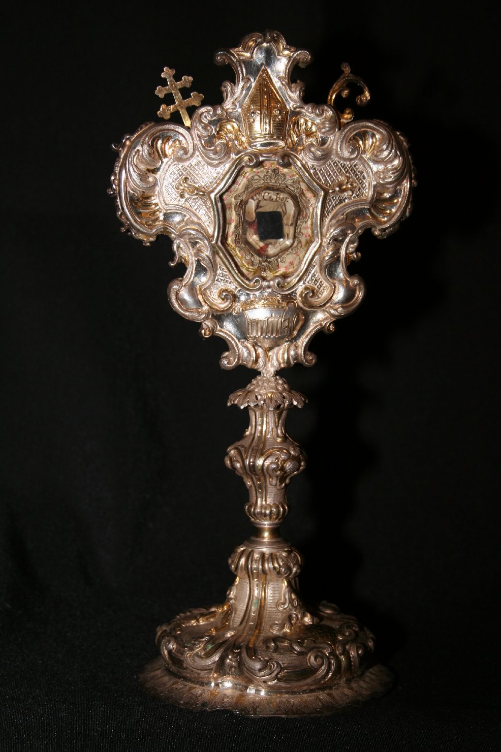 reliquiario, elemento d'insieme - ambito ligure (sec. XVIII)