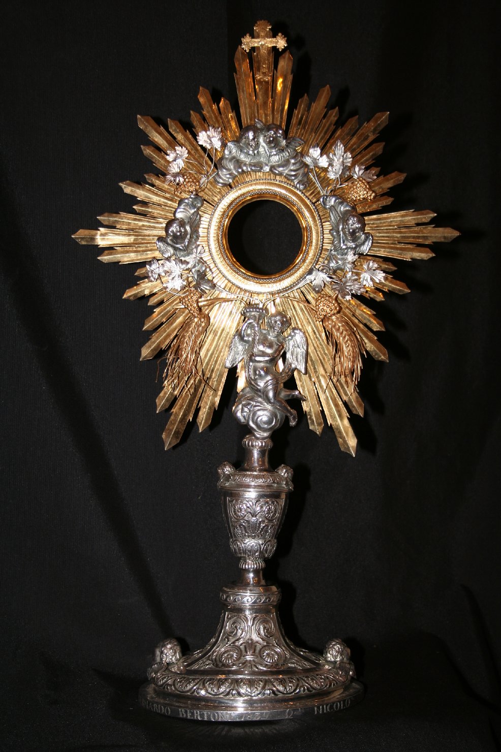 ostensorio, opera isolata - ambito ligure (sec. XVIII)