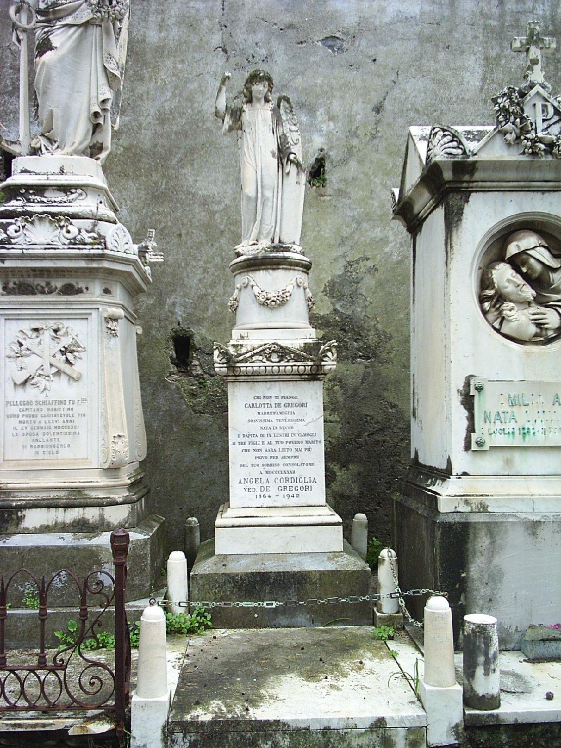 angelo della resurrezione (monumento funebre - a cippo, opera isolata) - ambito ligure (sec. XIX)