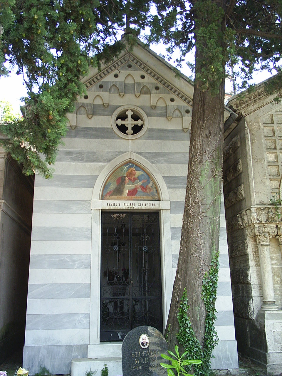 angelo dell'accompagnamento (monumento funebre - a cappella, opera isolata) - ambito ligure (sec. XX)