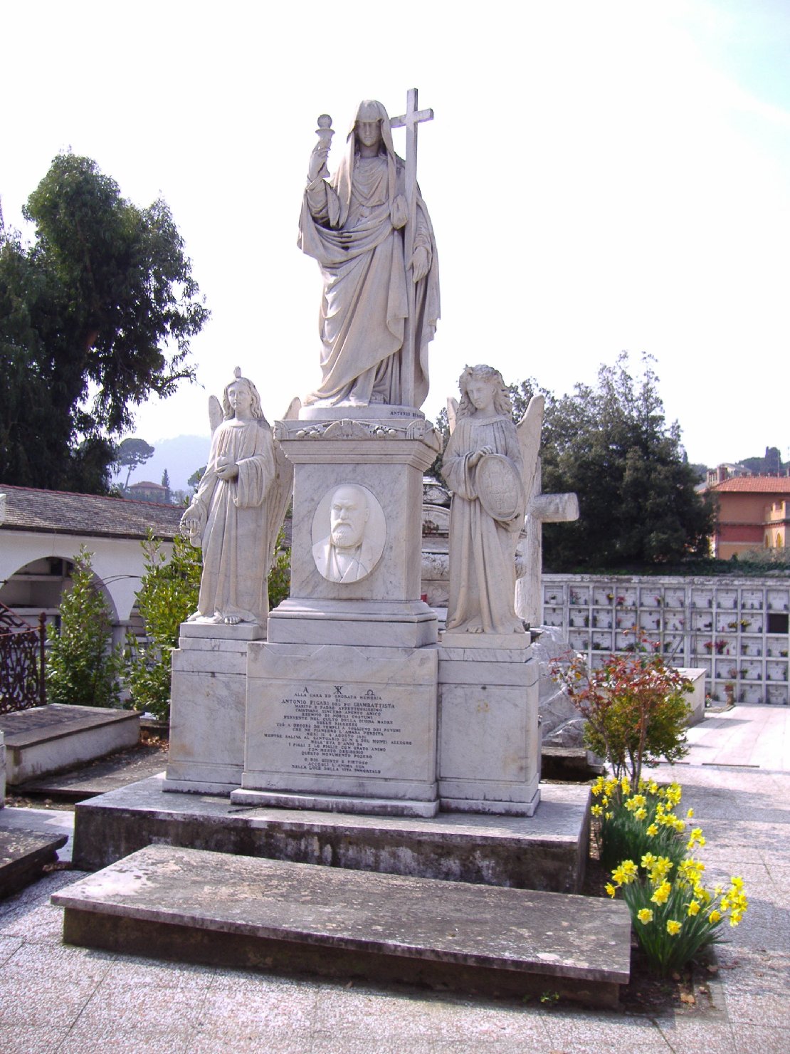 figura femminile dolente (monumento funebre - a cippo, opera isolata) di Debarbieri Antonio (sec. XIX)