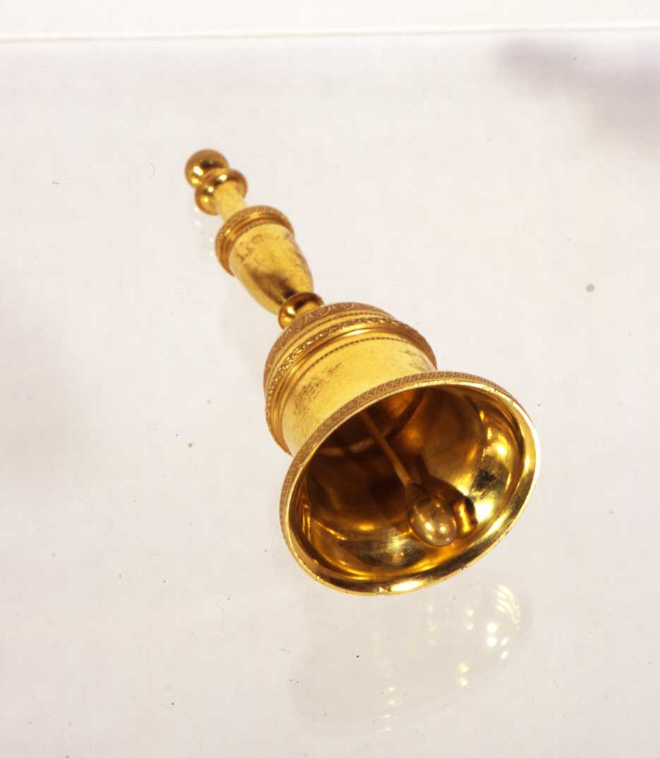 campanello, elemento d'insieme - bottega ligure (inizio sec. XIX)