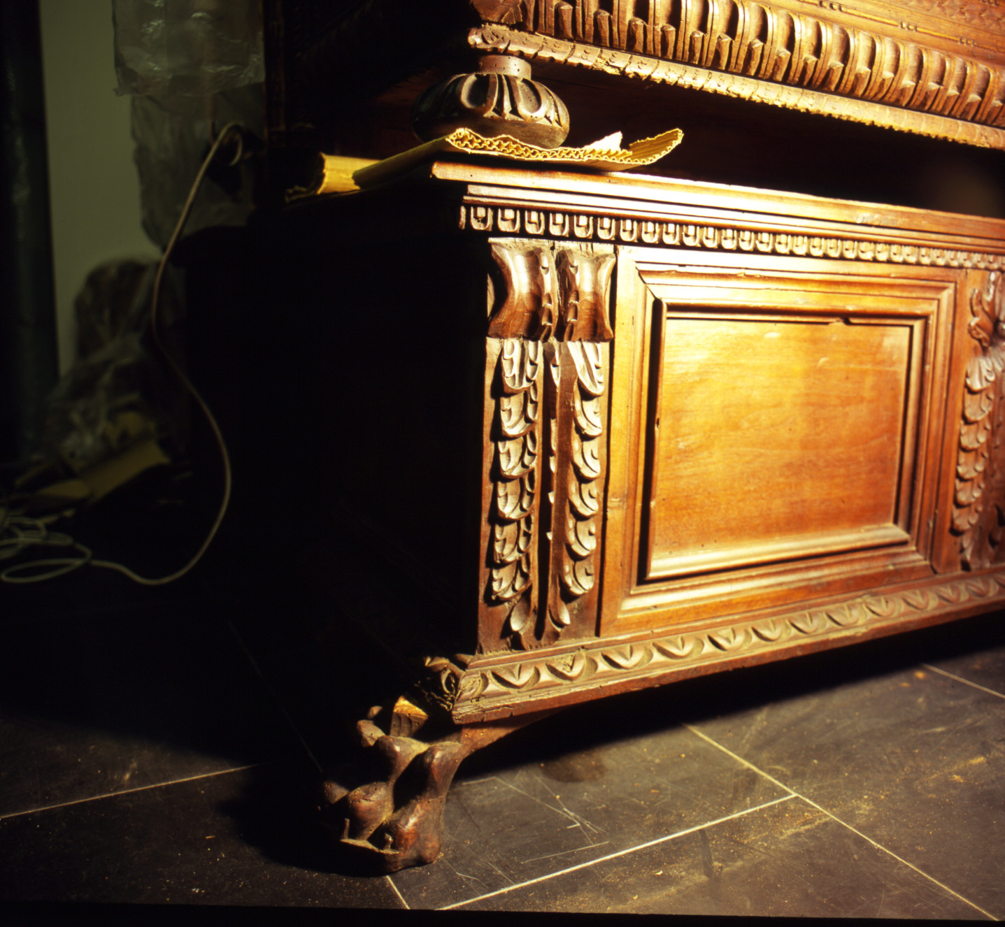 cassapanca, opera isolata - bottega ligure (metà sec. XIX)