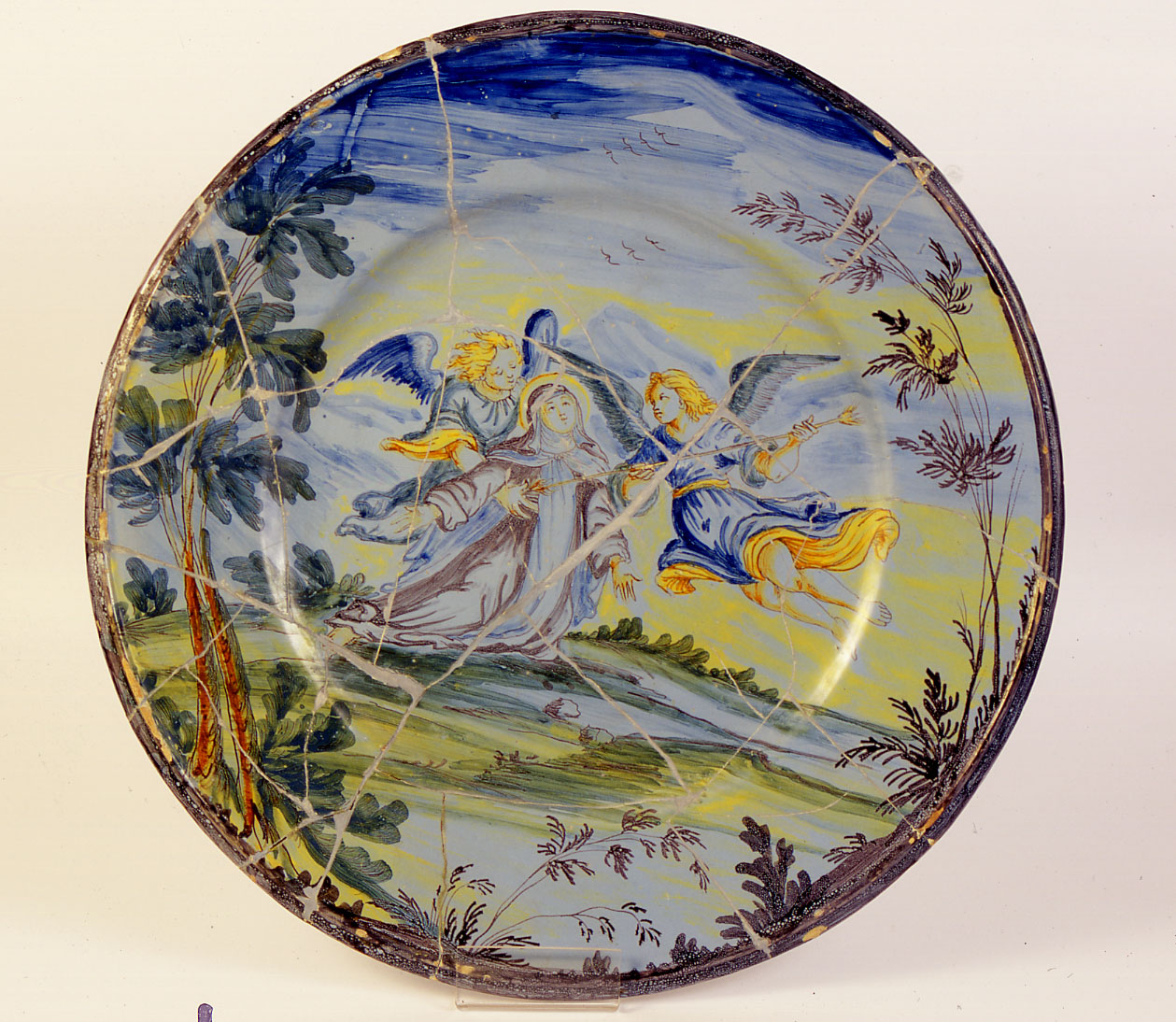 piatto, opera isolata - manifattura di Savona (fine/inizio secc. XVII/ XVIII)