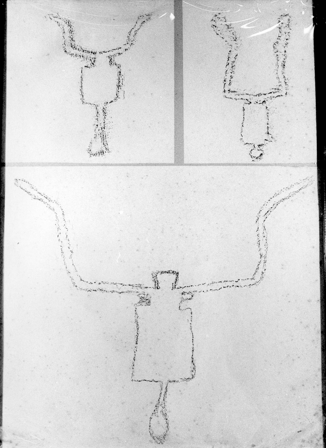 FIGURE ZOOMORFE (disegno) di Bicknell Clarence (attribuito) (sec. XX)