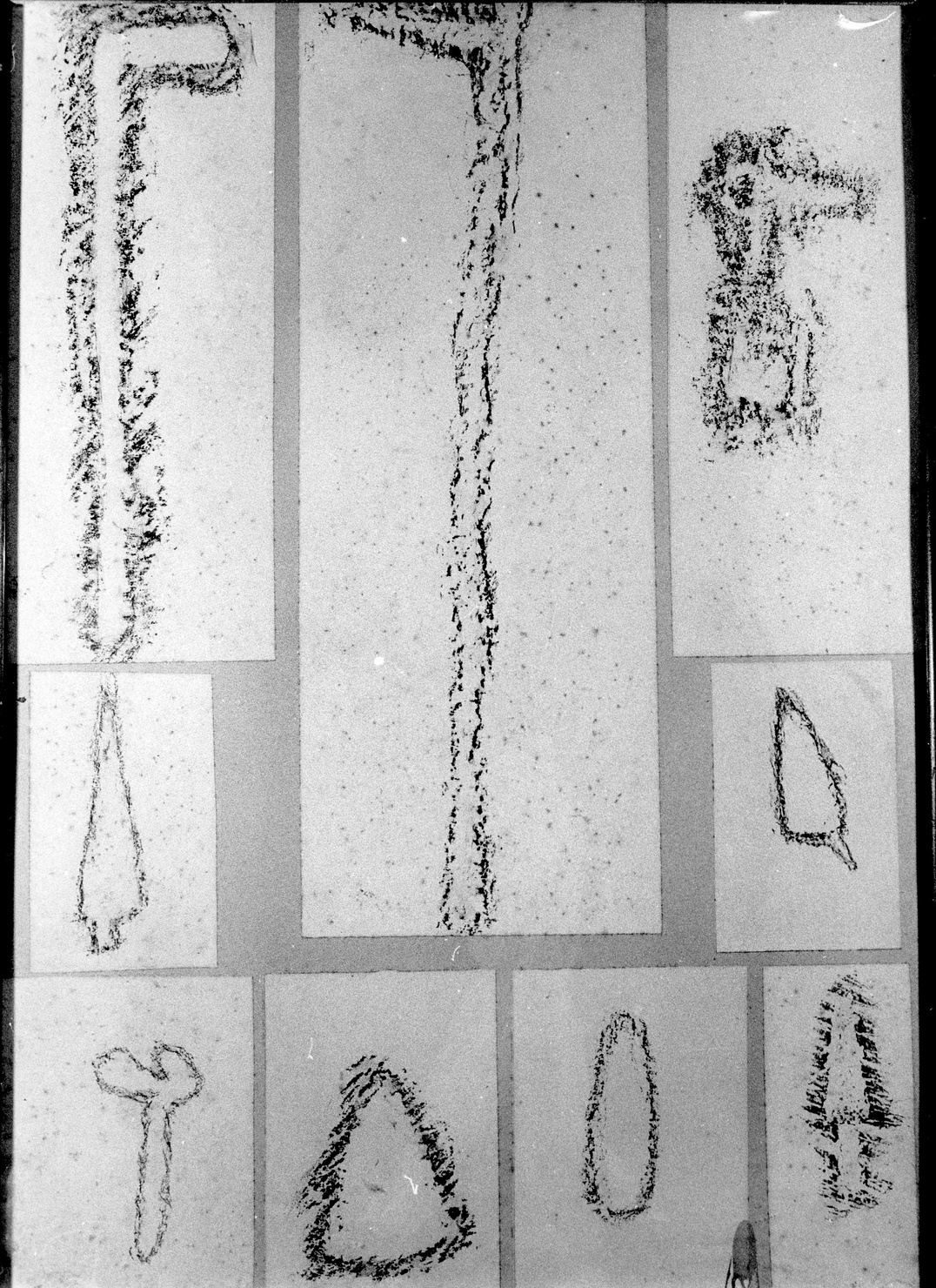 LAME E ALABARDE (disegno) di Bicknell Clarence (attribuito) (secc. XIX/ XX)