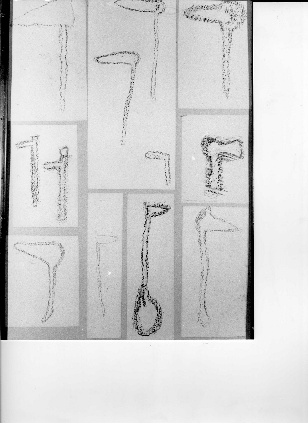 ALABARDE (disegno) di Bicknell Clarence (attribuito) (secc. XIX/ XX)