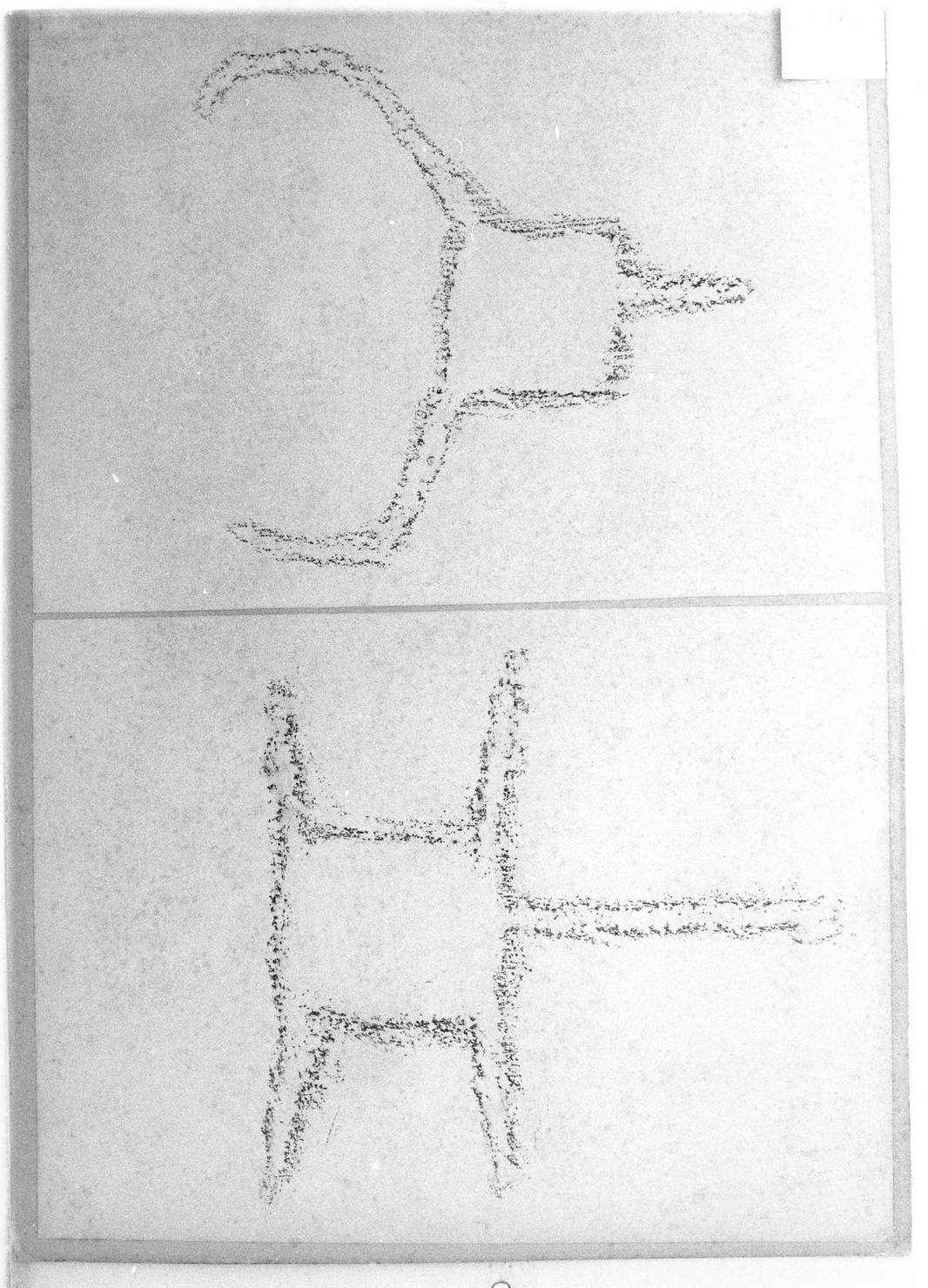 PELLE ANIMALE E FIGURA ZOOMORFA (disegno) di Bicknell Clarence (attribuito) (secc. XIX/ XX)