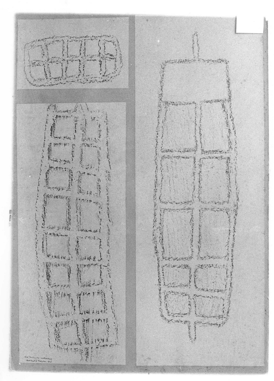 FIGURE GEOMETRICHE (disegno) di Bicknell Clarence (attribuito) (sec. XX)