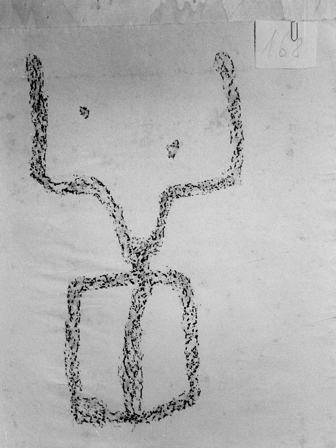 FIGURA ZOOMORFA (disegno) di Bicknell Clarence (attribuito) (sec. XX)