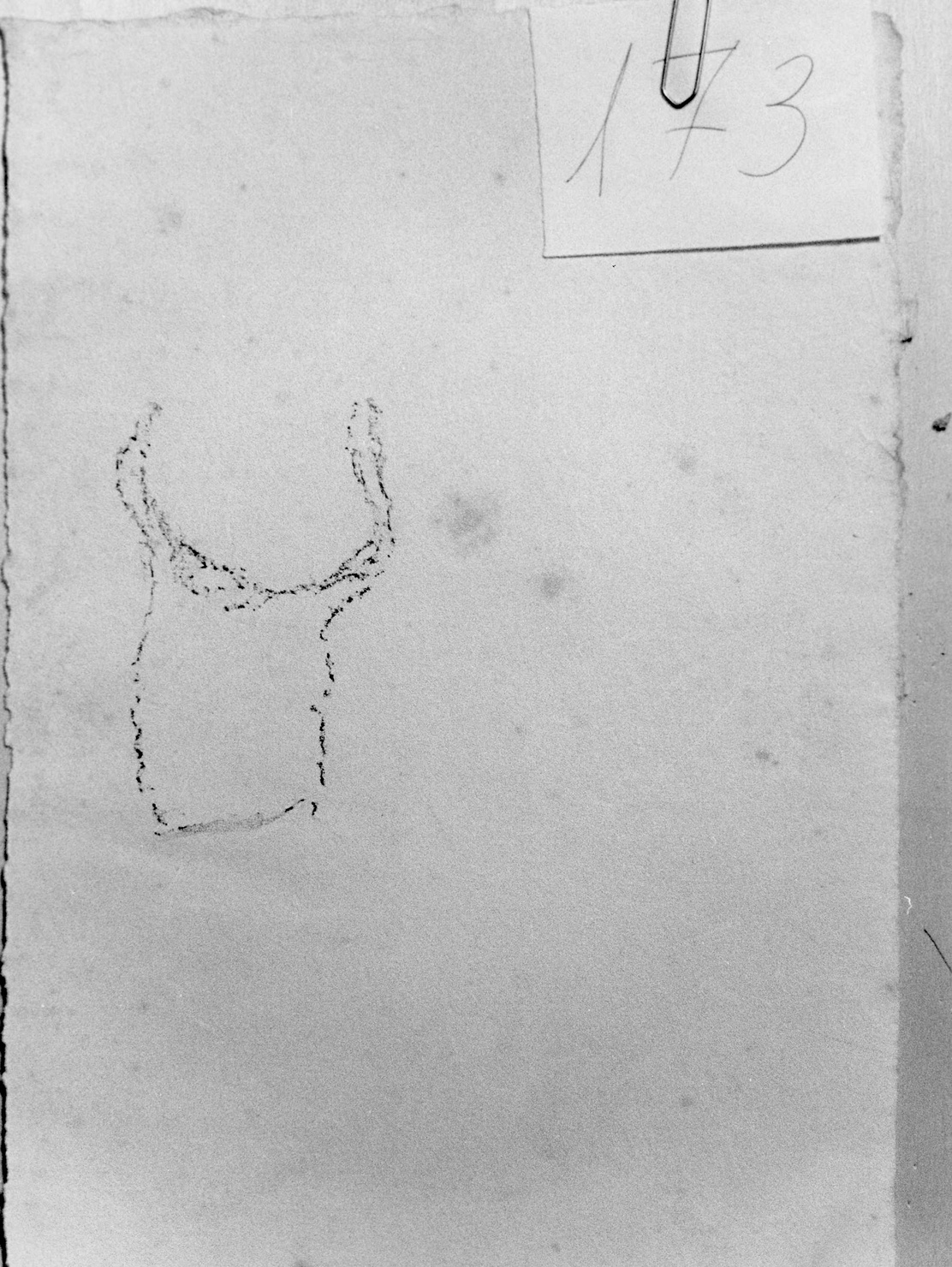 FIGURA ZOOMORFA (disegno) di Bicknell Clarence (attribuito) (sec. XX)