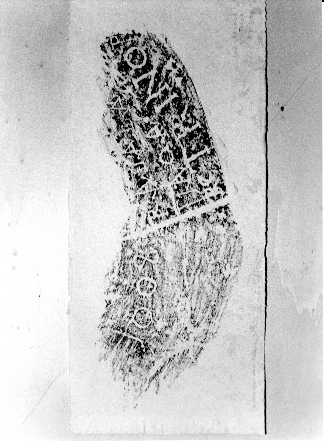 GRAFFITO CON ISCRIZIONI (disegno) di Bicknell Clarence (attribuito) (sec. XX)