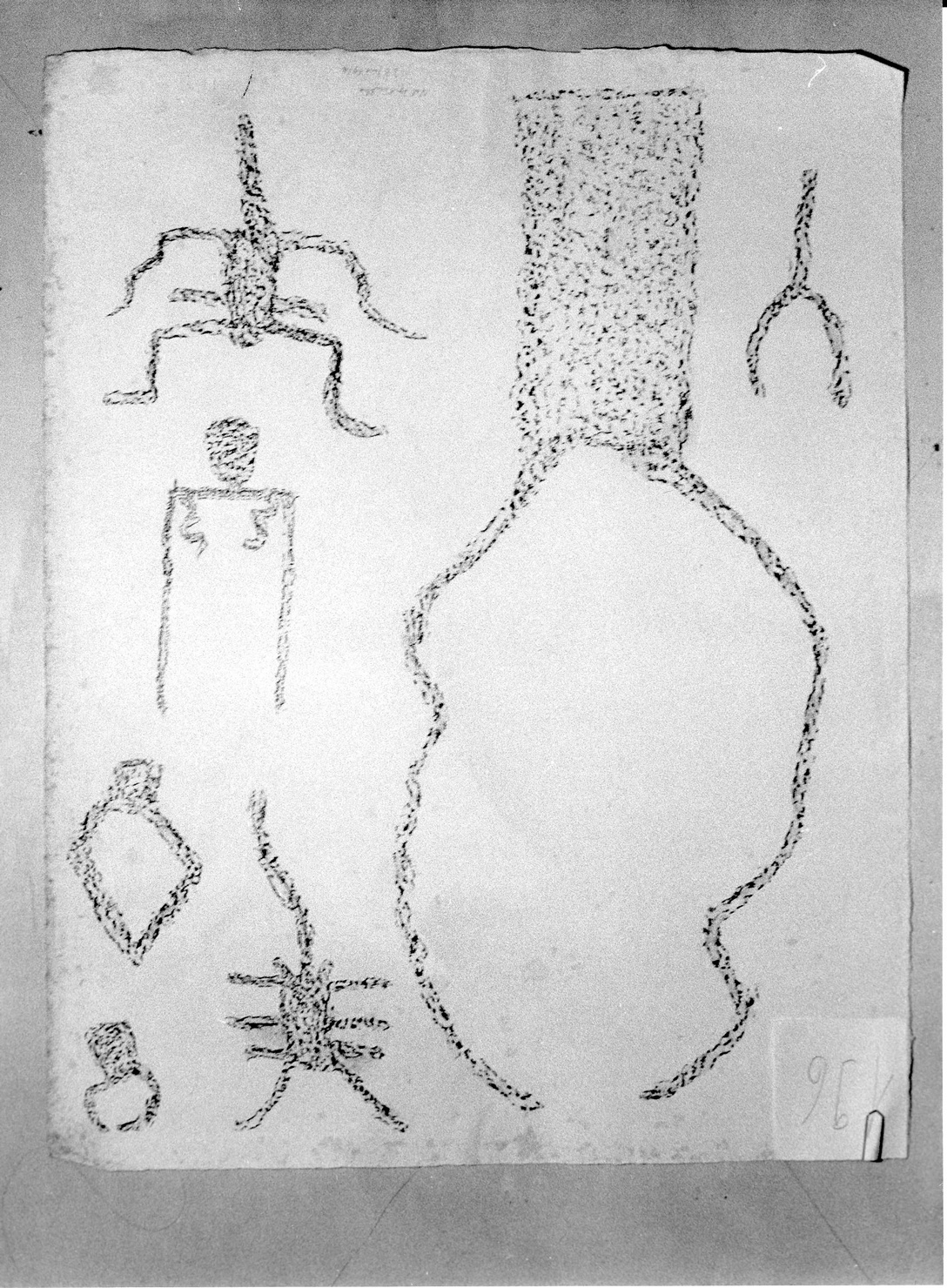 FIGURE ZOOMORFE (disegno) di Bicknell Clarence (attribuito) (sec. XX)