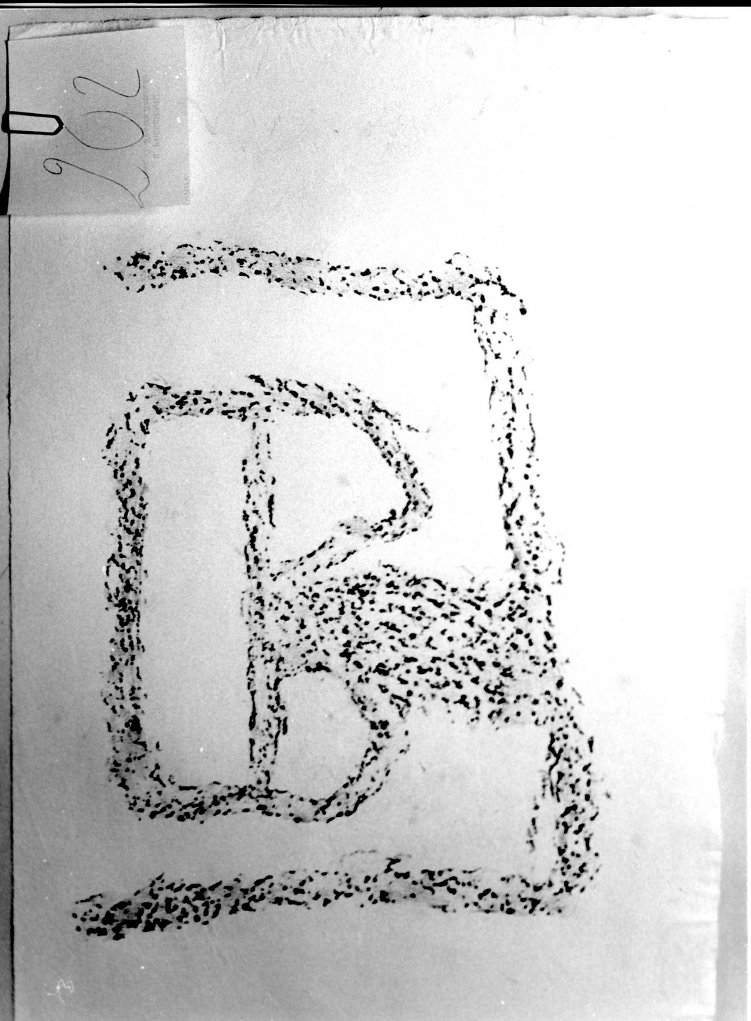 FIGURA DI INCERTO SIGNIFICATO (disegno) di Bicknell Clarence (attribuito) (sec. XX)