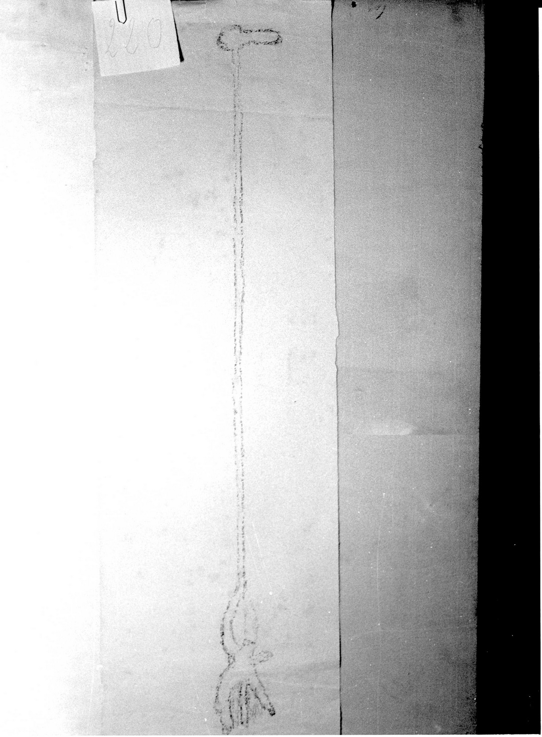 FIGURA ANTROPOMORFA CON ALABARDA (disegno) di Bicknell Clarence (attribuito) (sec. XX)
