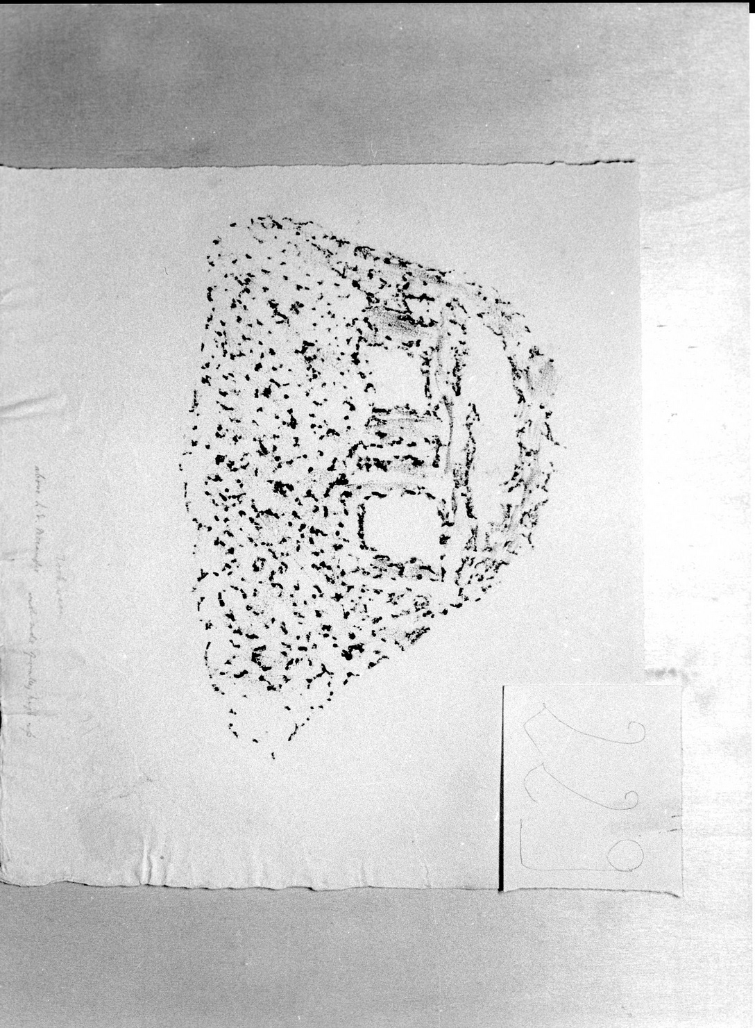FIGURA DI INCERTO SIGNIFICATO (disegno) di Bicknell Clarence (attribuito) (sec. XX)