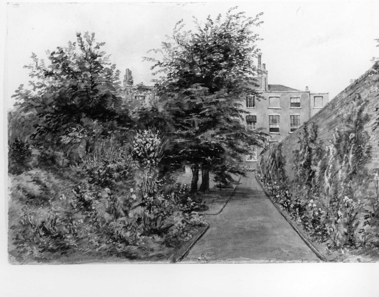 paesaggio rurale (disegno) di Hanbury Daniel (sec. XIX)