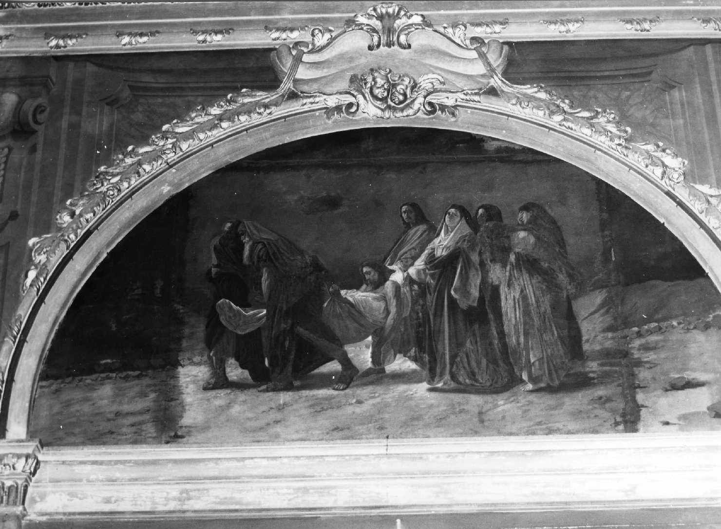 Trasporto di Cristo al Sepolcro (dipinto, opera isolata) - ambito ligure (seconda metà sec. XIX)