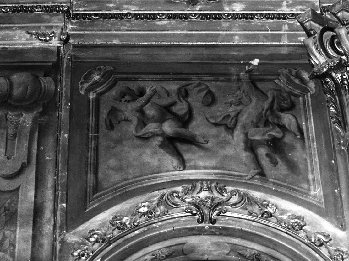 putti alati (dipinto murale, serie) di Betti Sigismondo (sec. XVIII)